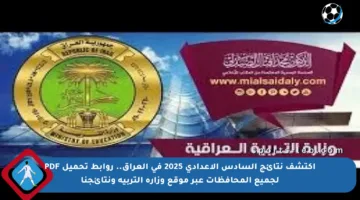 اكتشف نتائج السادس الإعدادي 2025 في العراق.. روابط تحميل PDF لجميع المحافظات عبر موقع وزارة التربية ونتائجنا